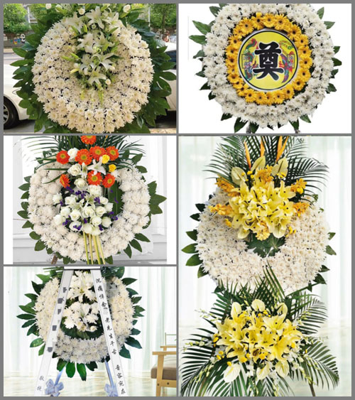 安徽池州市贵池区梅龙街道新龙村花圈速递